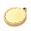 304 Stainless Steel Pendant Cabochon Settings STAS-Z204-04G-04-2
