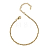 Brass Rope Chain Bracelets for Women BJEW-G735-08G-4