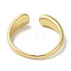 Rack Plating Brass Open Cuff Finger Rings for Women RJEW-L123-006G-3