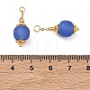 Natural Dyed Blue Agate Pendants GG-D002-03G-3