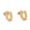 Ion Plating(IP) 304 Stainless Steel Stud Earrings STAS-Z028-A-07G-1