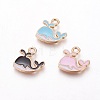 Alloy Enamel Charms PALLOY-F224-11G-1