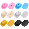 12Pcs 6 Colors Food Grade Eco-Friendly Silicone Beads SIL-CA0002-23-1