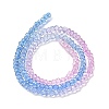 Transparent Painted Glass Beads Strands LS-DGLA-A034-T2mm-A08-5