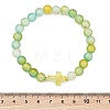 Frosted Acrylic Beads Stretch Bracelets for Women Men BJEW-JB13591-3