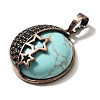 Synthetic Turquoise Pendants G-P560-01R-08-2