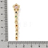 Brass Micro Pave Colorful Cubic Zirconia Big Pendants KK-E802-04G-3