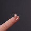 Brass Micro Pave Cubic Zirconia Stud Earring WGF347E-16-1