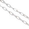 2.5MM 304 Stainless Steel Paperclip Chain Necklace Making AJEW-JB01496-01-3
