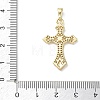 Easter Religion Brass Micro Pave Clear Cubic Zirconia Pendants KK-T085-18D-G-3