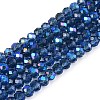 Electroplate Glass Beads Strands EGLA-A044-T4mm-L12-1