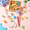 20Pcs 10 Styles UV Plating Opaque Acrylic Beads SACR-TA0001-76-8