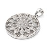 Brass Micro Pave Cubic Zirconia Pendants KK-L229-072P-2