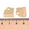 304 Stainless Steel Enamel Pendants STAS-A136-01G-01-3