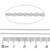 Anti-Tarnish Rhodium Plated 925 Sterling Silver Cable Chains STER-E072-02P-02-2