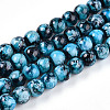 Baking Paint Glass Beads Strands DGLA-N003-8mm-A08-1