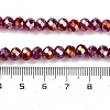 Baking Electroplate Glass Beads Strands LS-DGLA-A039-J6MM-B19-4