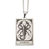 Non-Tarnish 304 Stainless Steel Tarot Pendant Necklaces NJEW-A026-01P-08-1