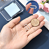 1Pc 925 Sterling Silver Spring Gate Rings STER-BBC0008-64B-S-3