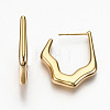 Brass Half Hoop Earrings KK-R117-023-NF-3