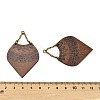 Poplar Wood Pendants FIND-Z049-10B-AB-3