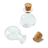 6Pcs Clear Mini High Borosilicate Glass Bottle Bead Containers AJEW-FS0001-09A-3