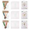 3Pcs 3 Style Vase & Flower Pattern DIY Display Decoration Embroidery Beginner Kit DIY-TA0006-16-10
