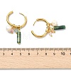 Natural Gemstone and Freshwater Pearl Dangle Earrings EJEW-JE07170-6