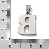 201 Stainless Steel Pendants STAS-Q342-53P-B-3