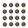 Golden Plated Alloy Charms LS-ENAM-S118-02G-2