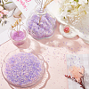 300G 5 Colors Electroplate Glass Chip Beads MRMJ-SC0001-37A-3