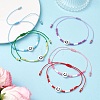 Seed Beads Beaded Beacelets BJEW-MZ00327-1