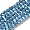 Electroplate Opaque Glass Beads Strands EGLA-A035-P6mm-A19-1