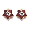 Printed Alloy Pendants PALLOY-SZC0008-10A-1