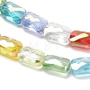Electroplate Glass Beads Strands EGLA-P068-01A-11-2