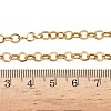 304 Stainless Steel Rolo Chain Necklaces NJEW-Z102-01G-5