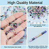 80G 8 Colors Glass Bugle Beads GLAA-PH0003-71-5