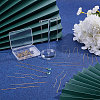 32Pcs 2 Colors Brass Stud Earring Findings KK-BBC0026-02-4
