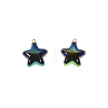 10Pcs UV Plated Iridescent Opaque Resin Pendants PW-WG9DE9F-11-5