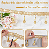 Curtain Plastic Beaded Fringe Trim OCOR-WH0090-69D-4