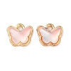 Rack Plating Alloy Glass Charms FIND-Q099-07G-03-1