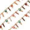 Brass & Glass Seed Beaded Chain KK-CBA3B44-10G-1