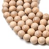 Natural Wood Beads Strands WOOD-B011-01A-10mm-4