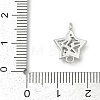 Brass Clear Cubic Zirconia Connector Charms KK-Z094-03P-02-3