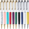 10Pcs 10 Colors Creative Empty Tube Ballpoint Pens AJEW-GF0014-31A-1