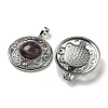 Natural Amethyst Pendants G-Q158-03F-2