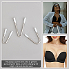   30Pcs 3 Style V Shape 204 Stainless Steel & Nylon Bra Underwire STAS-PH0005-40-4