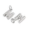 SHEGRACE Brass Micro Pave Clear Cubic Zirconia Pendants XGRQ29805-394P-M-2