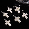 Natural White Shell Pendants PW-WG99836-01-2