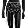 1Pc Alloy Full Crystal Rhinestone Sexy Mesh Tassel Skirt Body Chains for Night Club WG51AE7-05-1